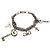 Bracciale Dolce & Gabbana in acciaio con chiavi e croci Argento