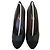 Chanel Pumps aus Leder mit CC Stoffspitze Schwarz Größe 37