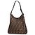 Borsa a spalla in tela Zucca marrone Fendi - vista 2