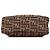 Borsa a spalla in tela Zucca marrone Fendi - vista 3