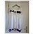 Mini vestido Gas branco de algodão com renda sangallo e paetês - vista 14
