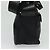 Borsa a spalla Gianni Versace in pelle nera argento autentica bs26903 Nero - vista 3