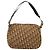 Borsa a spalla in tela Trotter Christian Dior marrone oro Auth 127684 - vista 2