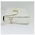 Borsa a Spalla GUCCI in Pelle Bianca e Oro Auth hk2861 Bianco D'oro - vista 3