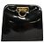 Borsa a spalla Gancini Chain di Salvatore Ferragamo in vernice nera e oro Auth 129160 Nero D'oro - vista 13