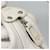MCM Shoulder Bag Leather White Silver Auth 129389 Silvery  - view 10
