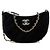 Borsa Hobo Chanel in Velluto Nero con Catena di Cristalli