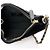 Borsa Hobo Chanel in Velluto Nero con Catena di Cristalli - vista 6