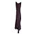 Vestido midi drapeado asimétrico Victoria Beckham Fig Ciruela Morado oscuro - vista 8