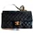Borsa Chanel Timeless Double Flap Nera in Pelle Nero