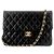Timeless Borsa a mano Chanel in pelle nera trapuntata Nero