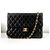 Timeless Borsa a mano Chanel in pelle nera trapuntata Nero - vista 2
