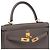 Hermès Borsa HERMES Kelly 25 in Pelle Grigia - 102683 Grigio - vista 7