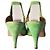 Emanuel Ungaro Scarpe Ungaro in camoscio verde - vista 4
