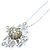 Autre Marque Collana di diamanti K18WG/K18YG Oro Marrone