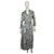 Forte Forte Silk Wrap Midi Cocktail Dress Beige Turquoise