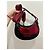 Borsa Zadig & Voltaire Moonrock in pelle verniciata nera e bordeaux Nero Bordò - vista 6