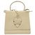 Borsa a mano in pelle LOEWE Barcellona 2 vie beige Auth bs26715 - vista 13