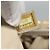 CHANEL Borsa a Spalla Matelassé Lana Grigia Oro CC Auth 127587V Marrone D'oro - vista 12