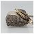 CHANEL Borsa a Spalla Matelassé Lana Grigia Oro CC Auth 127587V Marrone D'oro - vista 4