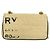 Borsa a spalla Horse Ferry Chain di Burberry in rafia beige e oro Auth bs26785 D'oro - vista 2