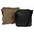 Gucci Borsa a spalla GG Canvas GG Supreme in PVC Canvas 2Set Beige Nero Auth bs26435