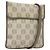 LOEWE Borsa a Spalla Anagram PVC Grigio Oro Auth bs26893 Marrone D'oro
