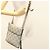 LOEWE Borsa a Spalla Anagram PVC Grigio Oro Auth bs26893 Marrone D'oro - vista 21