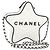 CHANEL Schultertasche Star Chain Satin Weiß Gold CC Auth 125991SM Golden