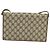 Bolso de Hombro GUCCI GG Supreme Web Sherry Line PVC Beige Oro Auth BA3358 Dorado - vista 2