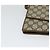 Bolso de Hombro GUCCI GG Supreme Web Sherry Line PVC Beige Oro Auth BA3358 Dorado - vista 9