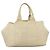 PRADA Canapa MM Borsa a Mano Tela Beige Oro Auth bs26853 D'oro - vista 2