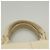 PRADA Canapa MM Borsa a Mano Tela Beige Oro Auth bs26853 D'oro - vista 9