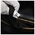 PRADA Borsa a mano in tela 2 vie Nero Oro Auth 125699 D'oro - vista 12