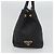 PRADA Borsa a mano in tela 2 vie Nero Oro Auth 125699 D'oro - vista 3