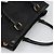 PRADA Borsa a mano in tela 2 vie Nero Oro Auth 125699 D'oro - vista 6