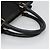 PRADA Borsa a mano in tela 2 vie Nero Oro Auth 125699 D'oro - vista 7
