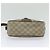 GUCCI GG Supreme Web Sherry Line Borsa PVC Beige Oro 89 02 032 Auth ep9229 D'oro - vista 5