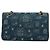 Sac à épaule en toile matelassée Icon Line de CHANEL, bleu marine, doré, CC Auth 127540SV - vue 2