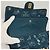Sac à épaule en toile matelassée Icon Line de CHANEL, bleu marine, doré, CC Auth 127540SV - vue 22