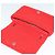 Borsa a spalla Burberry catena pile rossa argento Auth bs26879 Rosso - vista 10