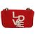 Borsa a spalla Burberry catena pile rossa argento Auth bs26879 Rosso - vista 13