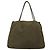 PRADA Hand Bag Nylon Khaki Silver Auth bs26850 Silvery - view 2