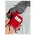Vintage Courreges Paris Wollschal rot grau - Ansicht 6