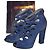 Sandali Le Silla in scamosciato blu