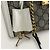 Borsa tote padlock GG supreme di Gucci Bianco - vista 7