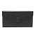Hermès Billetera Hermes Flap en cuero de cabra negro
