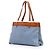 Borsa tote in denim blu Dior con tasche - vista 2