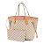 Borsa tote Neverfull MM Damier Azur di Louis Vuitton Rosa Blu