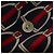 Camicia a maniche lunghe in seta GUCCI 46 Rossa Blu Marina Auth ym054M Rosso Blu navy - vista 3